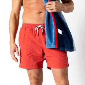 NEW DUCK HEAD sailport solid swim short in classic red